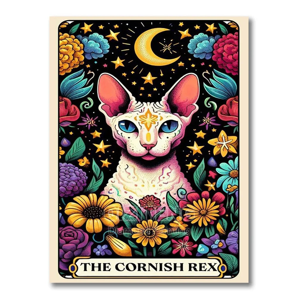 Tarot/Cats Diamond Painting Kit
