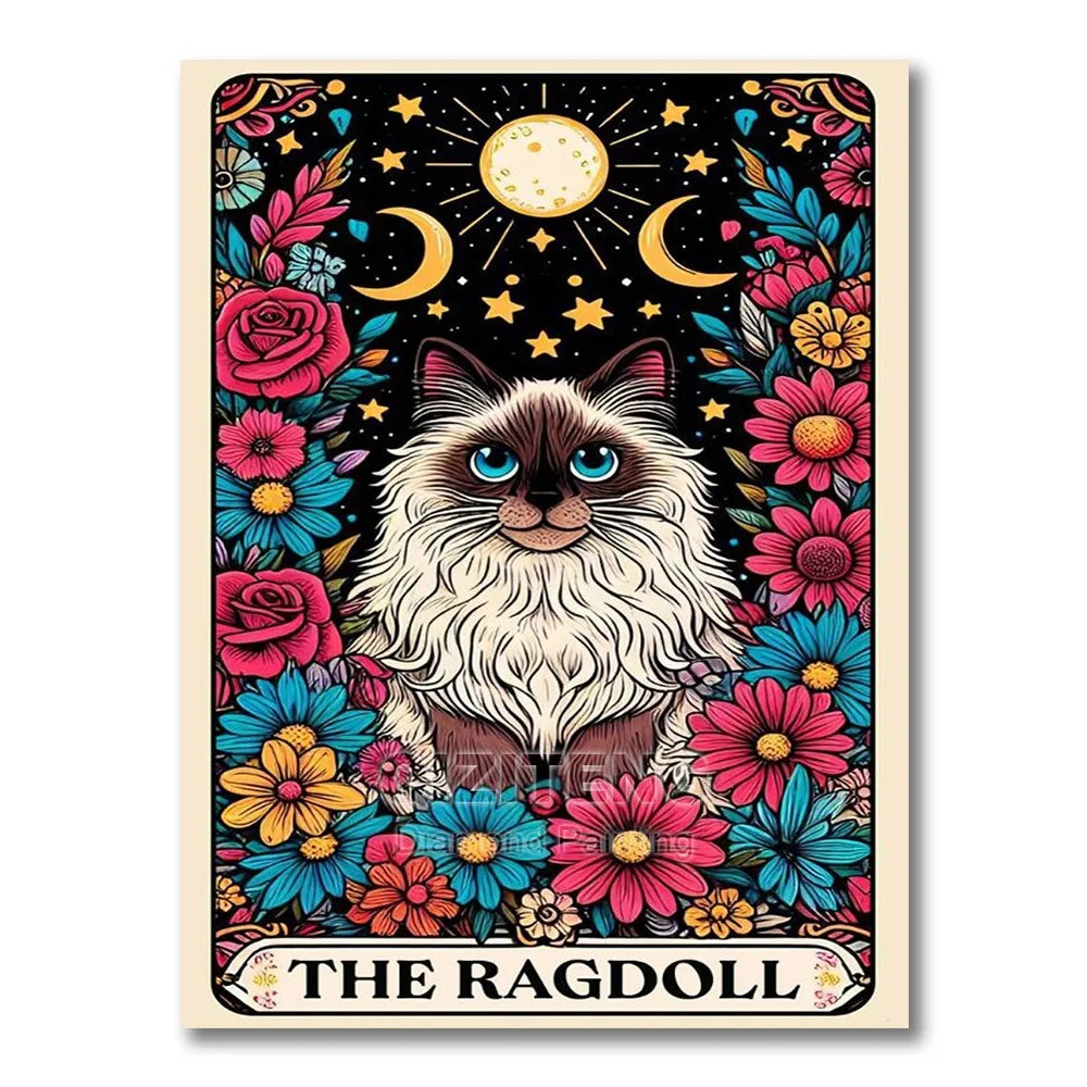 Tarot/Cats Diamond Painting Kit