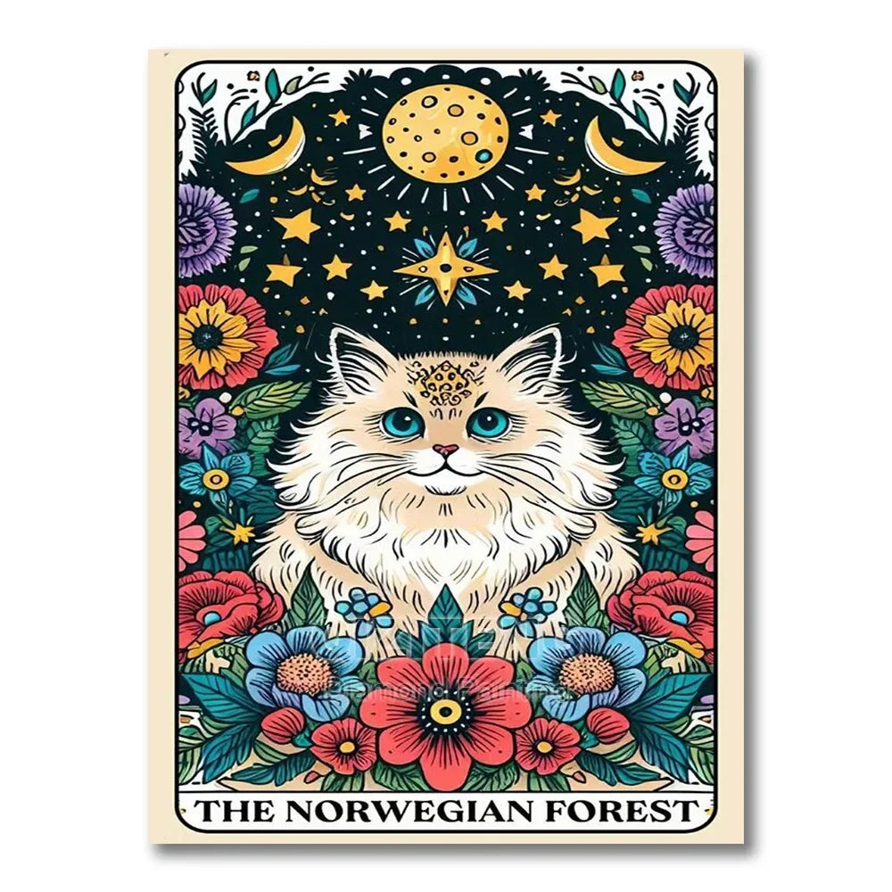Tarot/Cats Diamond Painting Kit