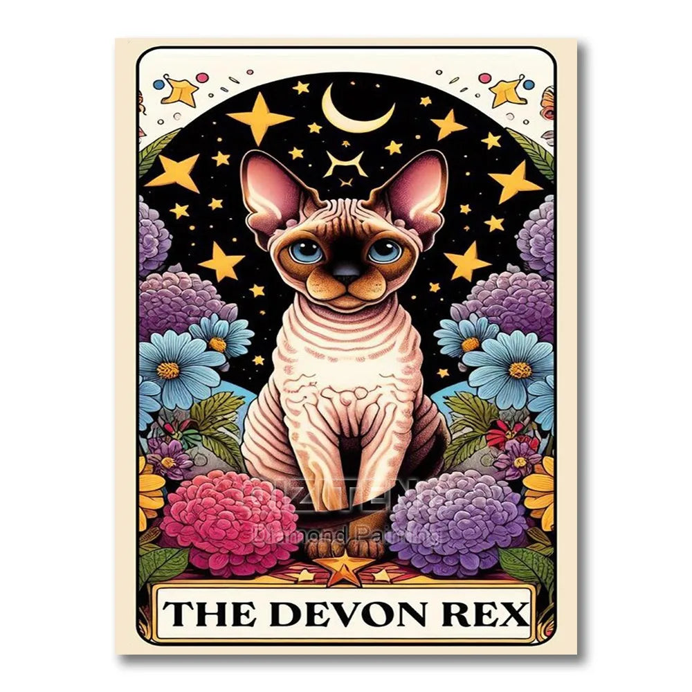 Tarot/Cats Diamond Painting Kit