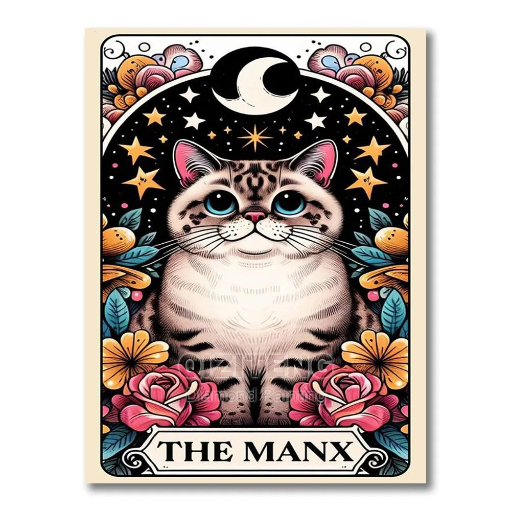 Tarot/Cats Diamond Painting Kit