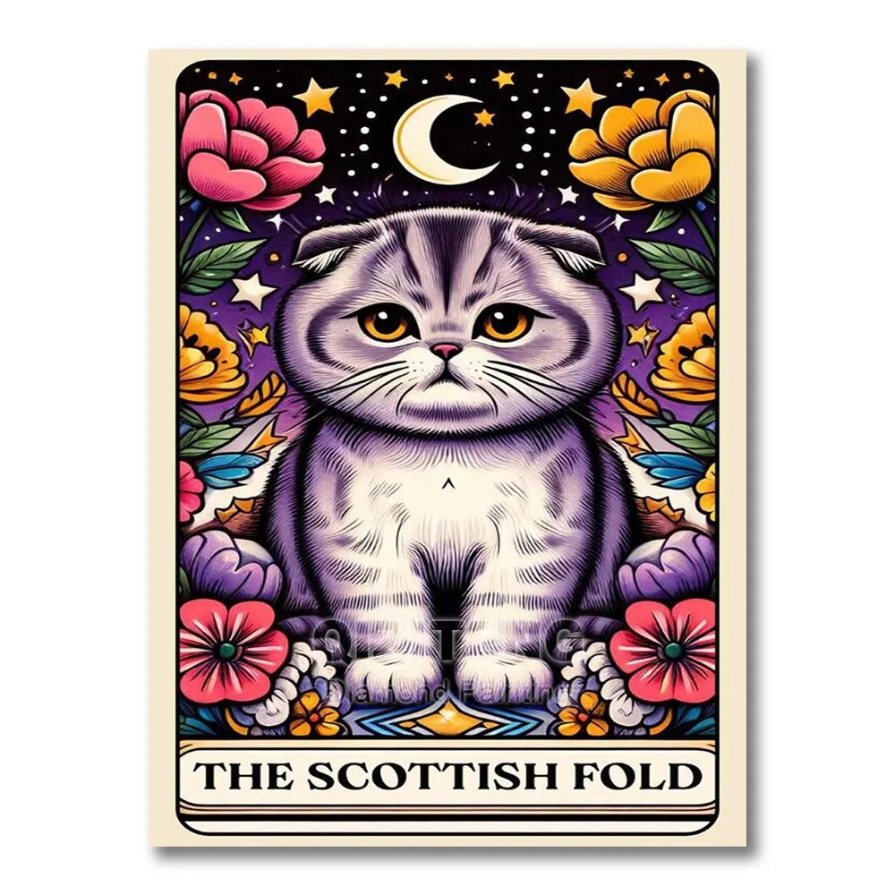 Tarot/Cats Diamond Painting Kit