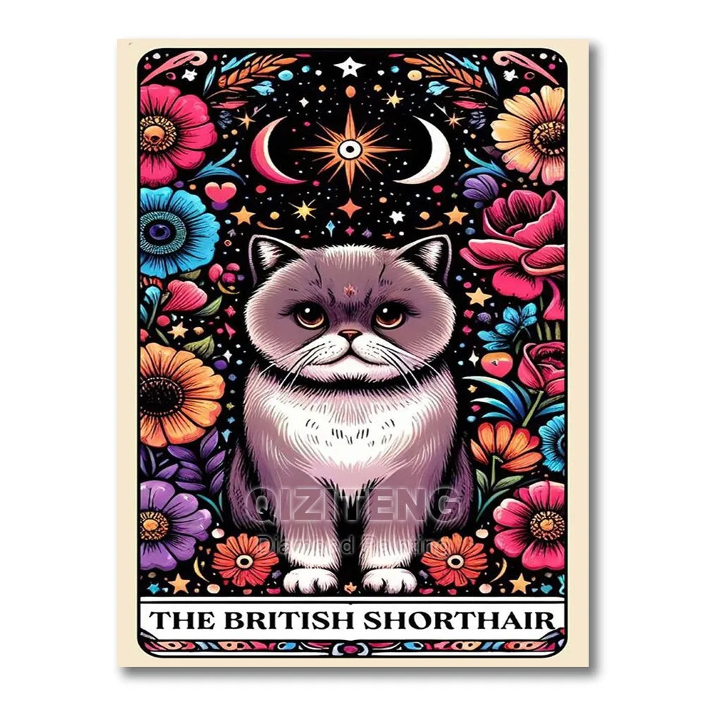 Tarot/Cats Diamond Painting Kit