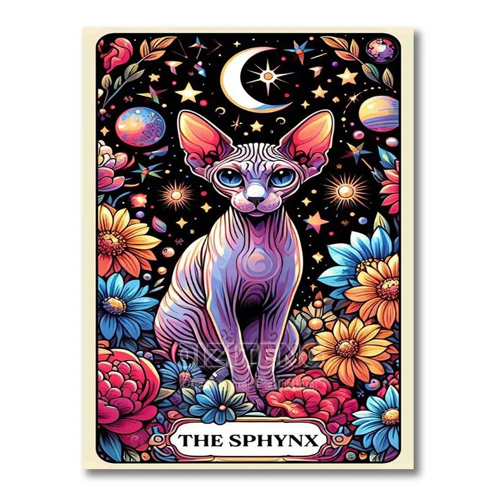 Tarot/Cats Diamond Painting Kit