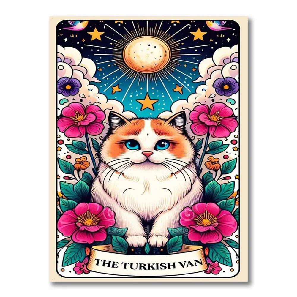 Tarot/Cats Diamond Painting Kit