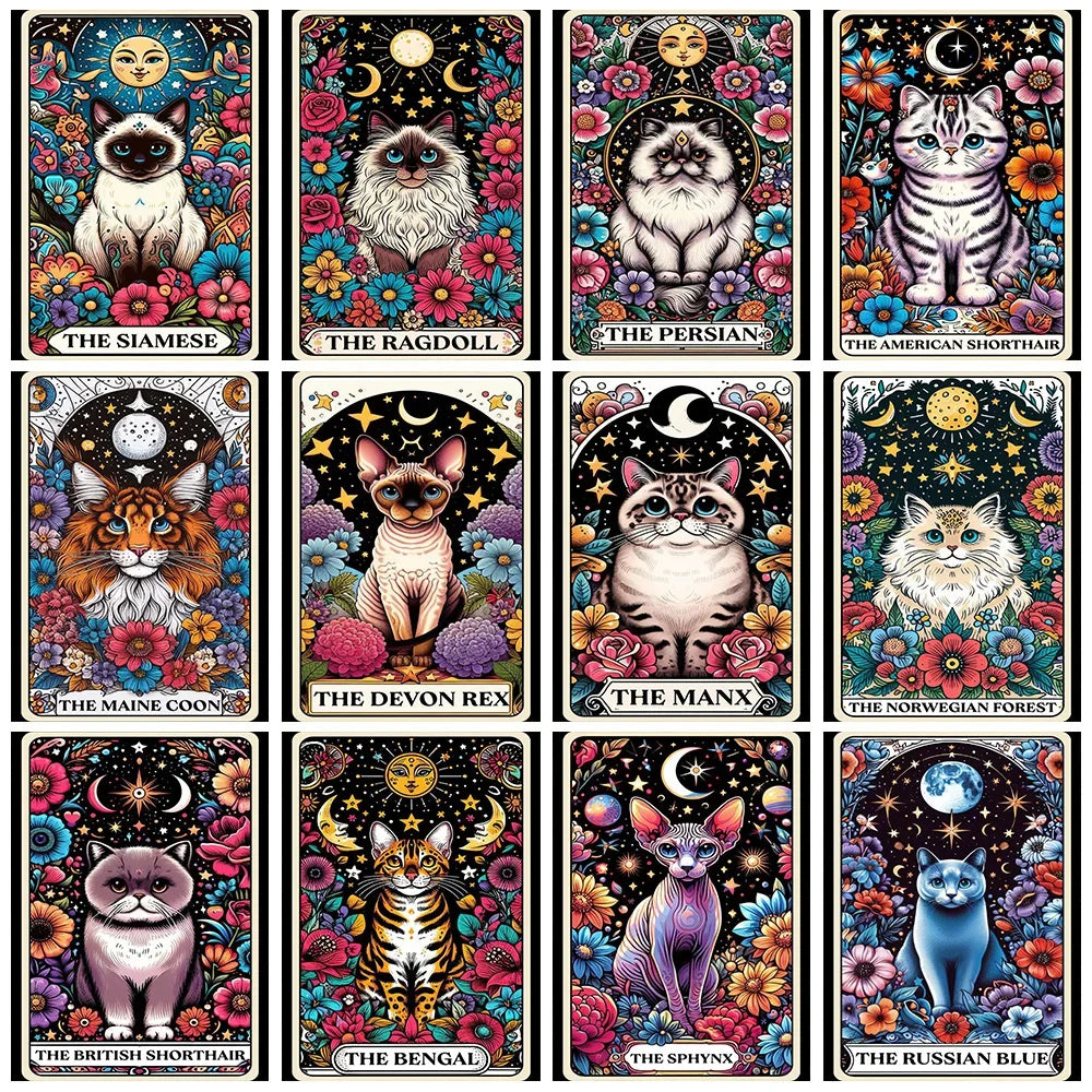 Tarot/Cats Diamond Painting Kit