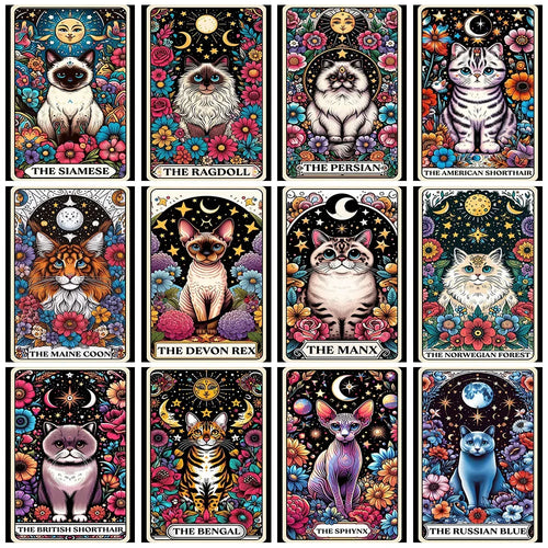 Tarot/Cats Diamond Painting Kit