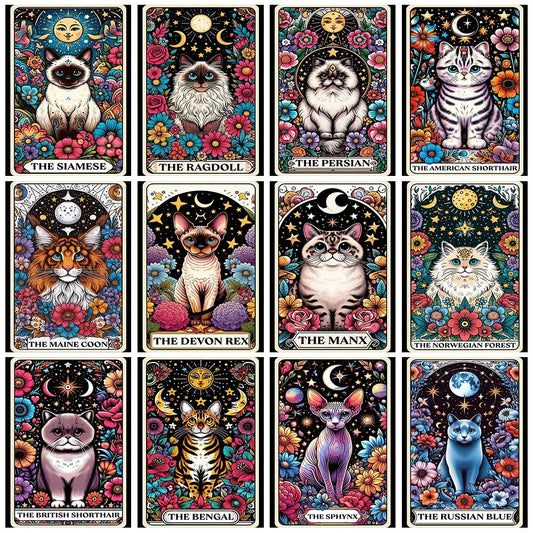 Tarot/Cats Diamond Painting Kit
