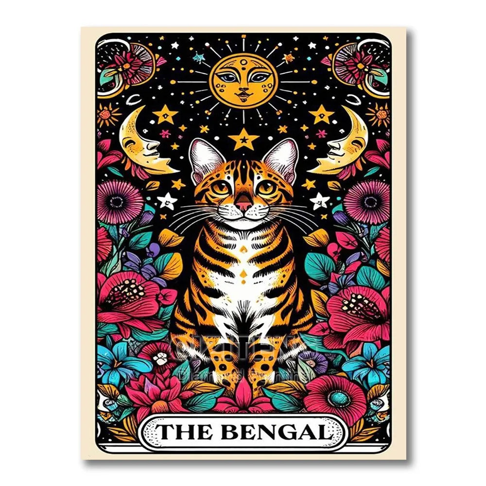 Tarot/Cats Diamond Painting Kit