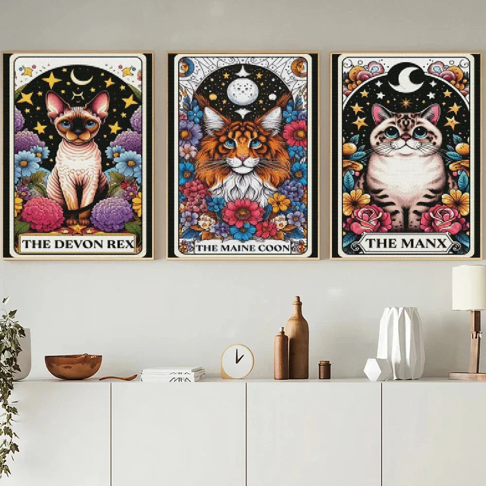 Tarot/Cats Diamond Painting Kit